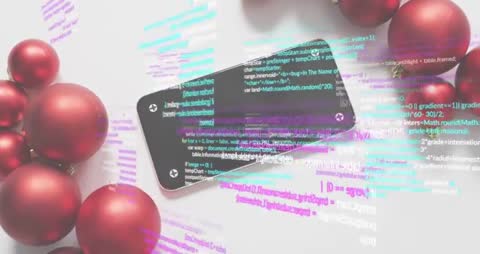 Festive Coding with Rotation of Smartphone and Holiday Imagery