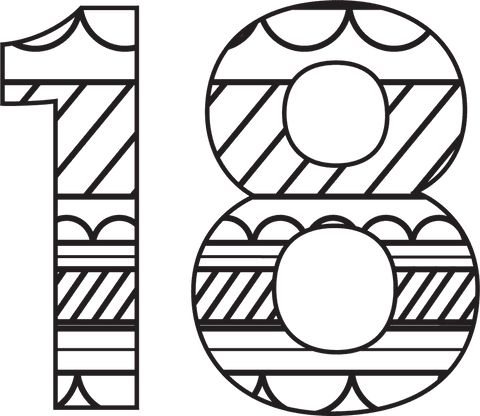 black number 18 transparent background illustration - Download Free Stock Videos Pikwizard.com