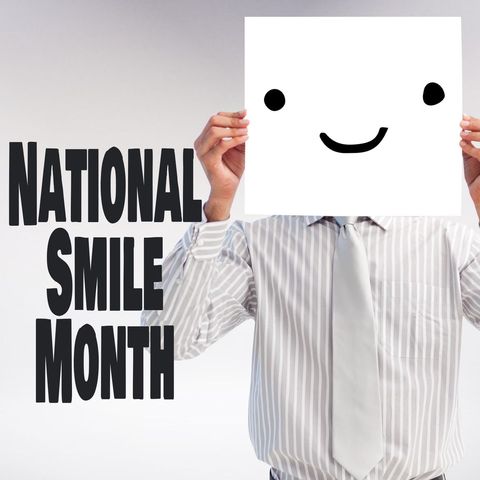 Celebrating National Smile Month Amidst Joyful Expression - Download Free Stock Templates Pikwizard.com