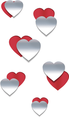 Multiple Red and White Hearts Design on Transparent Background - Download Free Stock Videos Pikwizard.com