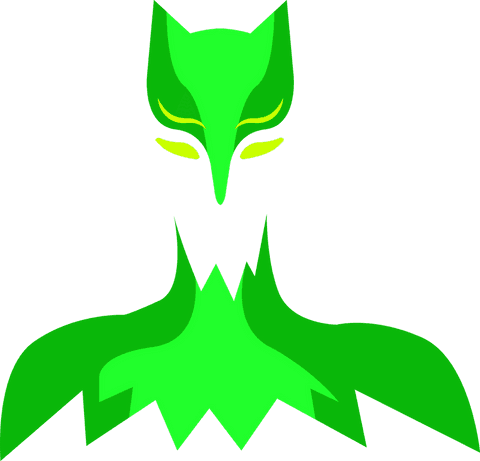 abstract fox head design on transparent background - Download Free Stock Videos Pikwizard.com