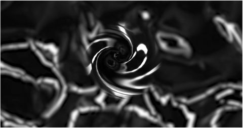 Hypnotic liquid swirl in seamless loop