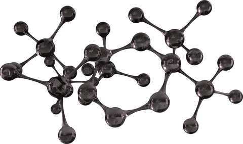 transparent network of shiny black molecules on white background - Download Free Stock Videos Pikwizard.com