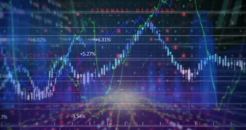 Animated Data Processing with Digital Graph Overlaid