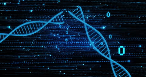 Digital DNA Helix with Data Processing Elements