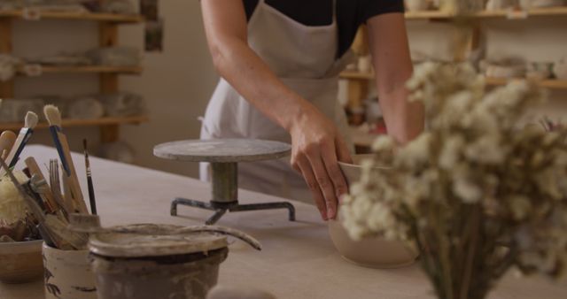 Hands Crafting Pottery in Artisan Workshop - Download Free Stock Images Pikwizard.com