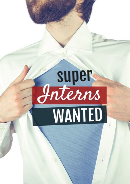 Businessman Superhero Interns Wanted Concept - Download Free Stock Templates Pikwizard.com