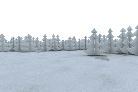 transparent winter forest with christmas trees on snowy field - Download Free Stock Videos Pikwizard.com