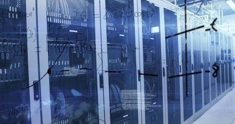 Advanced Data Processing in Modern Server Facility - Download Free Stock Images Pikwizard.com