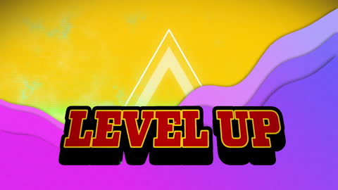 Vibrant Graphic Animation with Inspirational Text