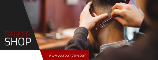 Image captures a close-up of a man receiving a haircut with a razor. Ideal for advertisements and marketing materials for barber shops, grooming services, and hair salons. Perfect for online ads, social media posts, promotional banners, and websites promoting men's hairstyling services.