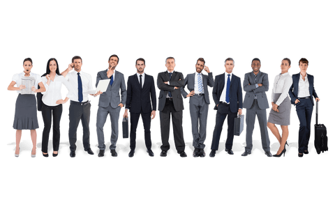 Diverse Group of Businesspeople on Transparent Background - Download Free Stock Videos Pikwizard.com