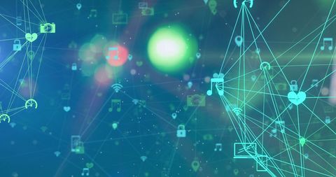 Abstract Data Network Connections - Download Free Stock Images Pikwizard.com