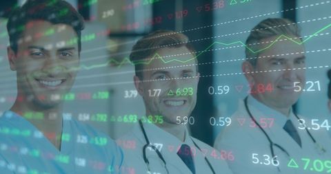 Healthcare Professionals and Stock Market Data Overlay