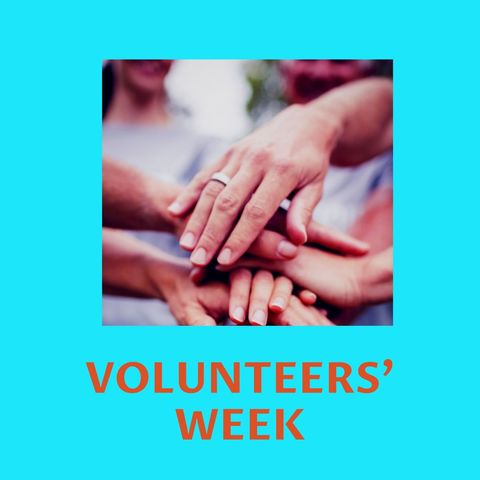 diverse people stacking hands celebrating volunteers' week - Download Free Stock Templates Pikwizard.com