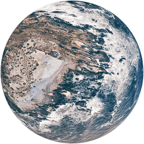 earth globe with ocean and land texture on transparent background - Download Free Stock Videos Pikwizard.com
