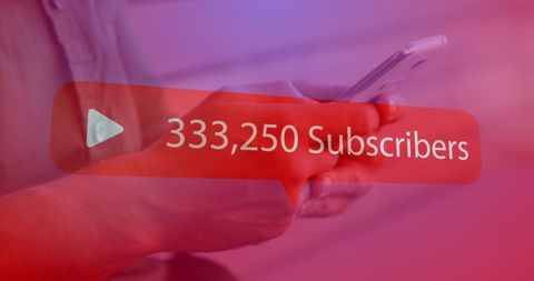 Growing Subscriber Count Highlight on Smartphone Display - Download Free Stock Images Pikwizard.com