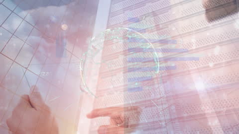 Data Analysis Overlay with Business Graphs and Progressive Technology