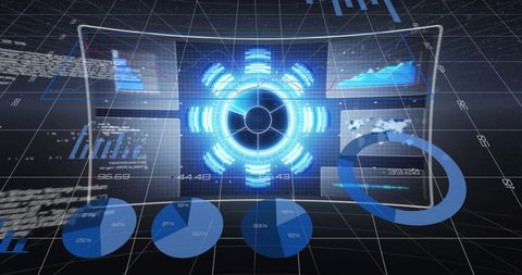 Digital Data Graphs Displaying Global Finance Technology - Download Free Stock Images Pikwizard.com