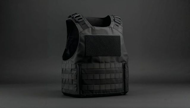 Tactical bulletproof vest with molle webbing