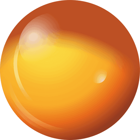 Glossy Orange-Yellow Transparent Sphere with Reflective Highlights - Download Free Stock Videos Pikwizard.com