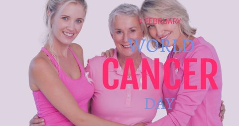 World Cancer Day Celebration with Three Generations of Women
