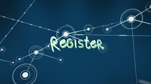 Register Banner with Digital Network Overlays