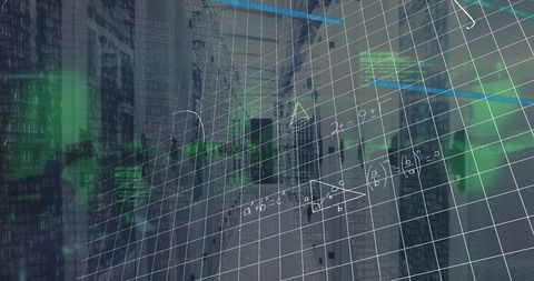 Abstract Data Processing with Server Infrastructure and Math Overlay - Download Free Stock Images Pikwizard.com