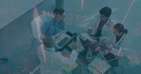 Medical Team Collaborating in Modern Conference Room