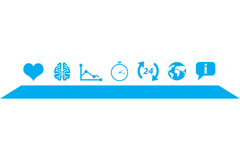 Transparent Icons with Blue Symbols on Clear Background - Download Free Stock Videos Pikwizard.com