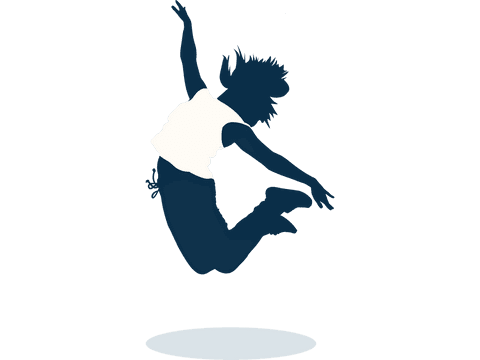 silhouette of woman jumping on transparent background illustration - Download Free Stock Videos Pikwizard.com