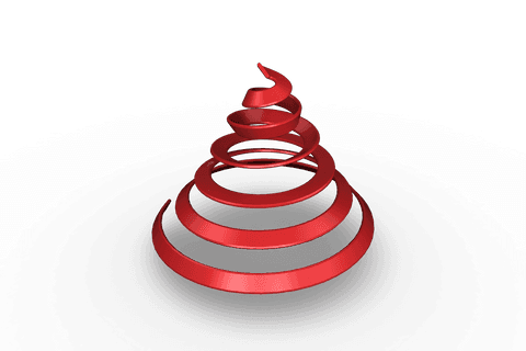 Red Spiral on Transparent Background Isolated Design - Download Free Stock Videos Pikwizard.com