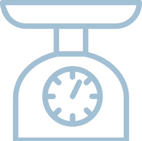 minimalistic blue line scale icon on transparent background - Download Free Stock Videos Pikwizard.com