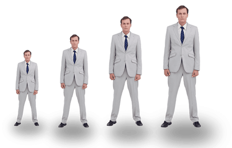 caucasian businessmen replicated on transparent background - Download Free Stock Videos Pikwizard.com