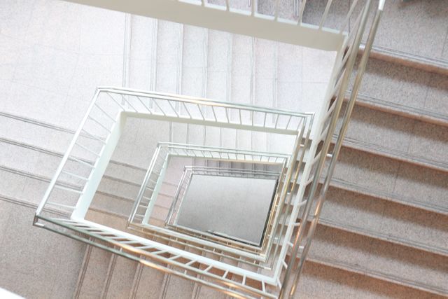 Abstract View of Spiral Staircase from Above - Download Free Stock Images Pikwizard.com