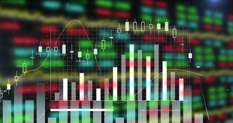 digital stock market data visualization with graphs - Download Free Stock Images Pikwizard.com