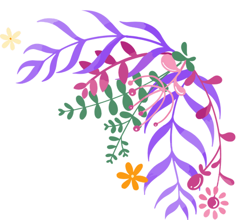 Vibrant Abstract Botanical Motif on Transparent Background - Download Free Stock Videos Pikwizard.com