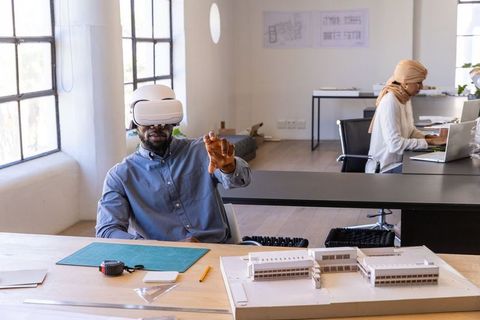 Design studio professionals innovating with vr technology