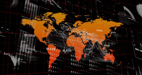 Global Data Analytics on Dynamic World Map Interface