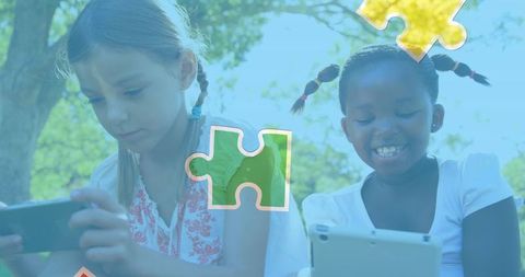 Inclusive Education Awareness with Girls Using Tablets - Download Free Stock Images Pikwizard.com