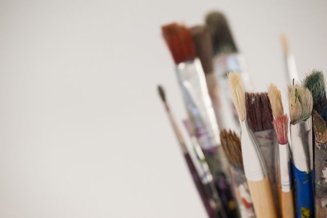 Varieties of paint brushes in jar - Download Free Stock Photos Pikwizard.com