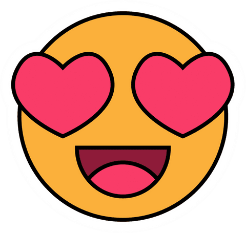emoji with heart eyes love expression, transparent background - Download Free Stock Videos Pikwizard.com