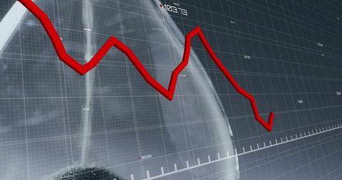 Graphical Data with Downtime Curve on Digital Interface - Download Free Stock Images Pikwizard.com