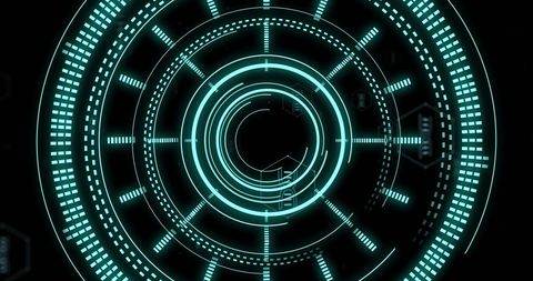Digital Target HUD with DNA Strand Elements - Download Free Stock Images Pikwizard.com