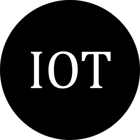 transparent Vector Illustration of IoT Text in Black Circle - Download Free Stock Videos Pikwizard.com