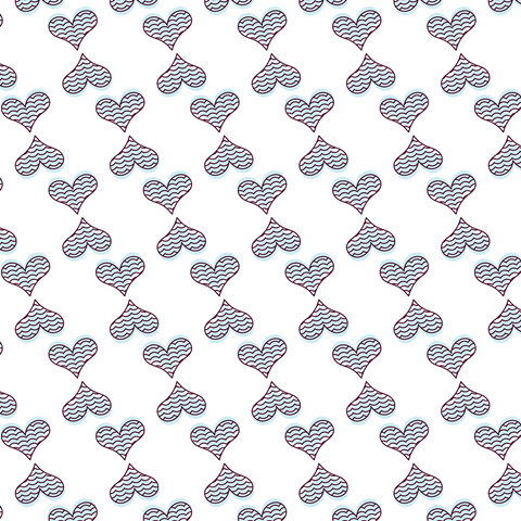 Repeating Pink Hearts Patterned Design with Transparent Background - Download Free Stock Videos Pikwizard.com