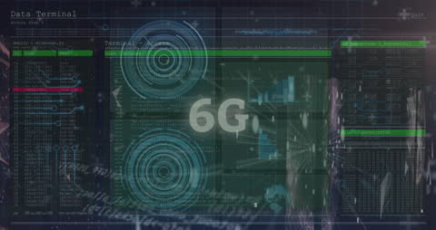 6G Technology Data Processing Digital Animation