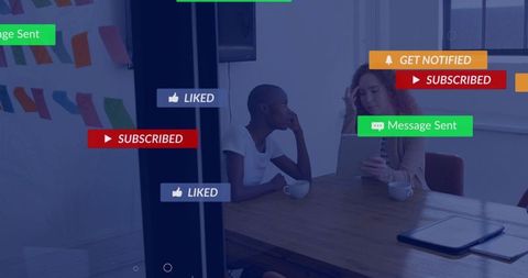 Receiving Social Media Notifications While Collaborating on Campaign Using Mobile and Tablet