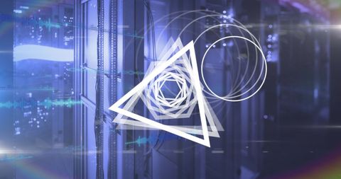 Geometric Overlay with Data Processing in Server Room