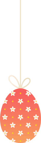 hanging floral easter egg on transparent background - Download Free Stock Videos Pikwizard.com